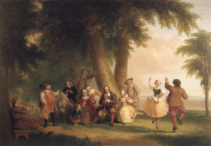 Asher Brown Durand Dance on the Battery in the Presence of Peter Stuyvesant china oil painting image